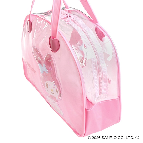 スパンコール入りボストン型ビーチバッグ（マイメロディ）