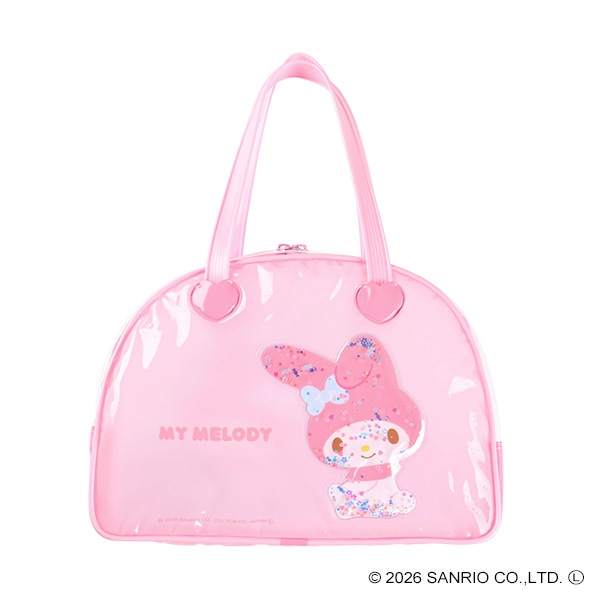 スパンコール入りボストン型ビーチバッグ（マイメロディ）