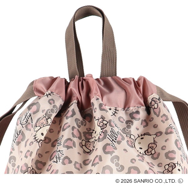 ビーチボンサック（ハローキティ・ヒョウ柄）