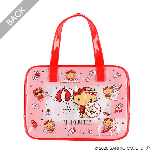 縫製ボストン型ビーチバック（ハローキティ）