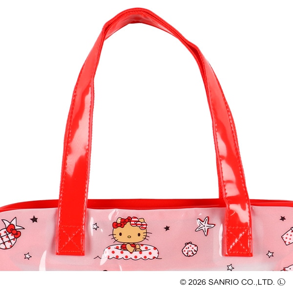 縫製ボストン型ビーチバック（ハローキティ）