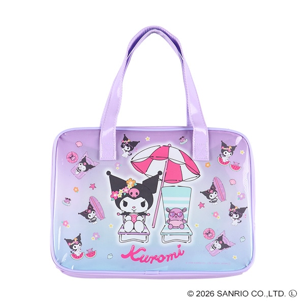 縫製ボストン型ビーチバック（クロミ）