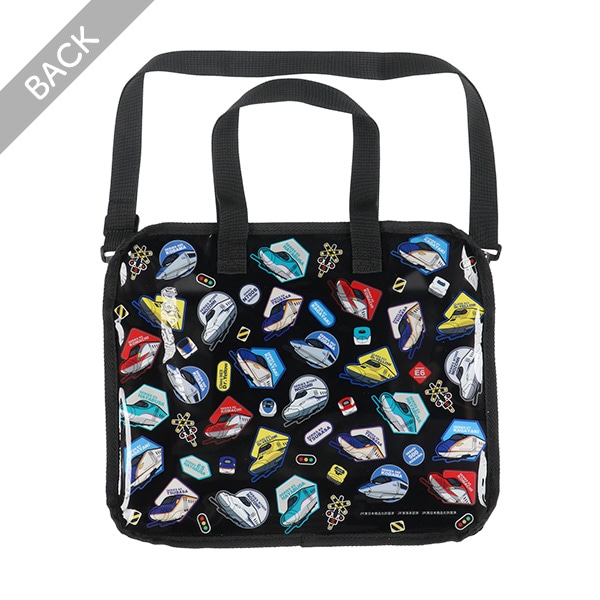 ショルダー付きボストン型ビーチバッグ（新幹線）