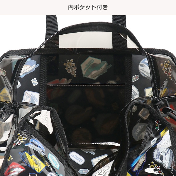 ショルダー付きボストン型ビーチバッグ（新幹線）