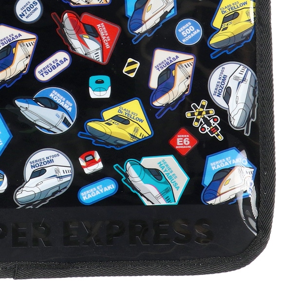 ショルダー付きボストン型ビーチバッグ（新幹線）