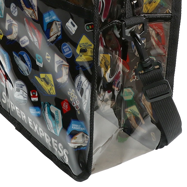 ショルダー付きボストン型ビーチバッグ（新幹線）