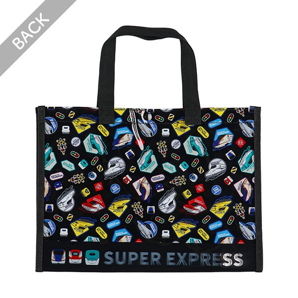 縫製トートビーチバッグ（新幹線）