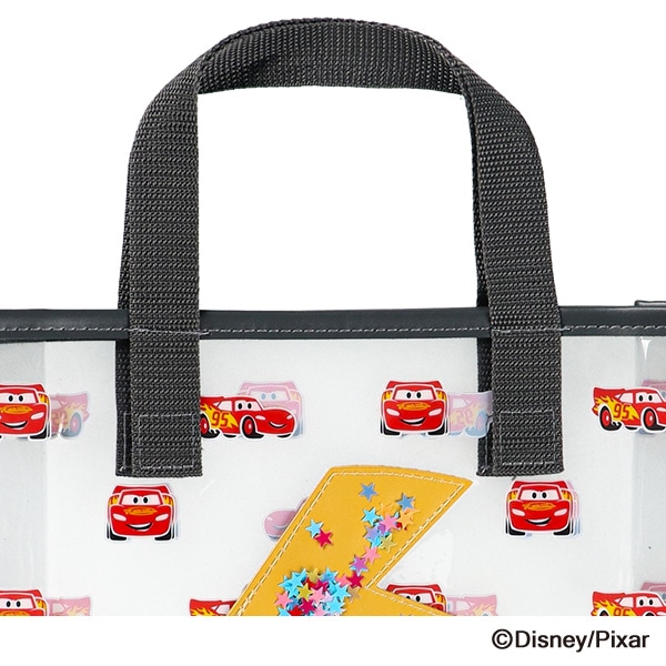 スパンコール入りクリアビーチバッグ（カーズ）