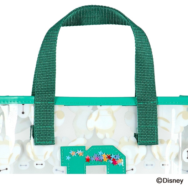 スパンコール入りクリアビーチバッグ（ベイマックス）