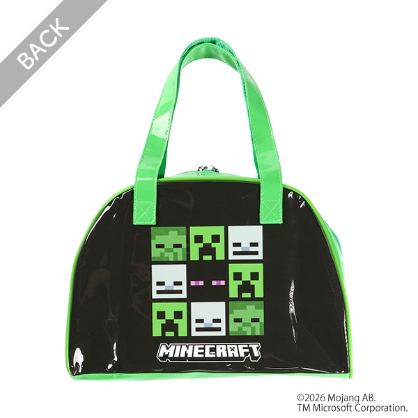 ボストン型ビーチバッグ（マインクラフト・グリーン）