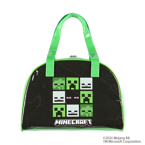 ボストン型ビーチバッグ（マインクラフト・グリーン）