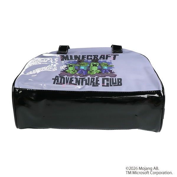 ボストン型ビーチバッグ（マインクラフト・パープルグレー）