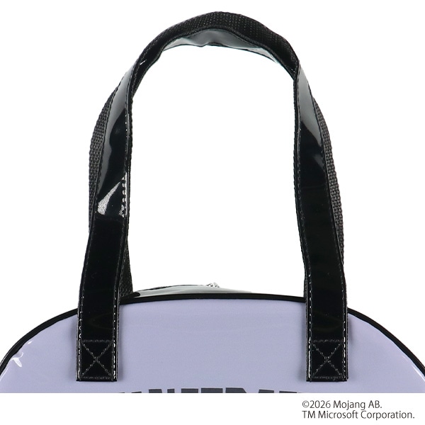 ボストン型ビーチバッグ（マインクラフト・パープルグレー）