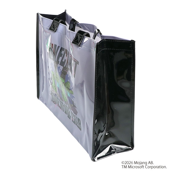 角型トートビーチバッグ（マインクラフト・パープルグレー）