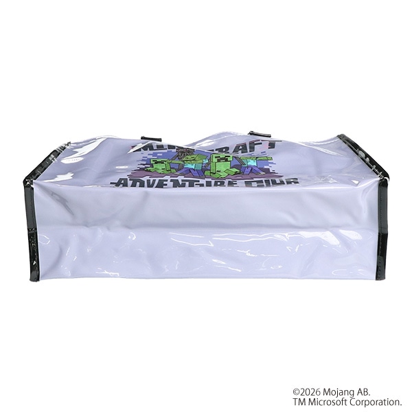 角型トートビーチバッグ（マインクラフト・パープルグレー）