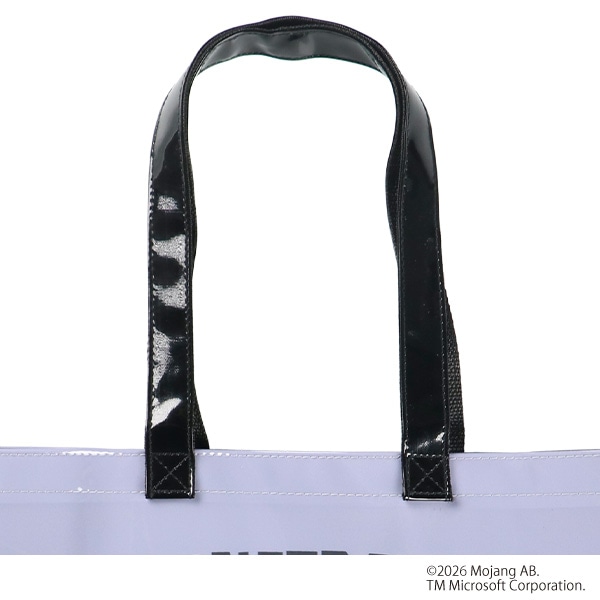 角型トートビーチバッグ（マインクラフト・パープルグレー）