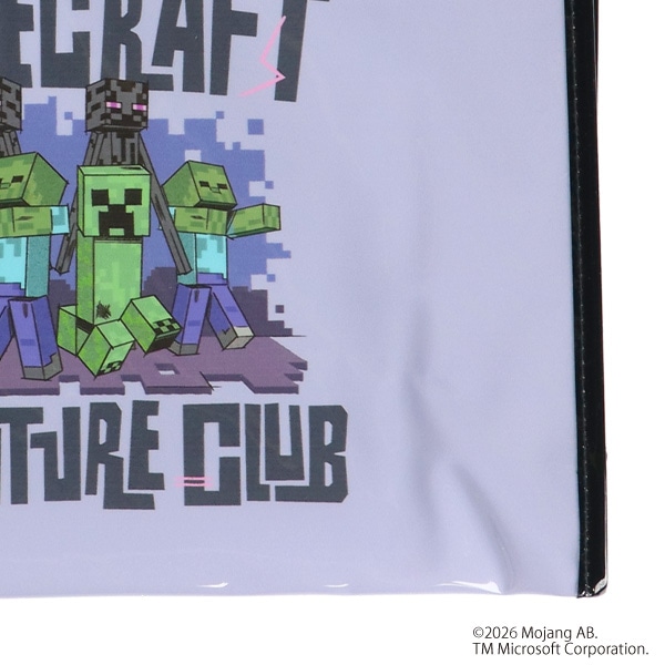 角型トートビーチバッグ（マインクラフト・パープルグレー）