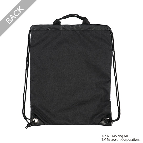 ナップサック型ビーチバッグ（マインクラフト・パープルグレー）