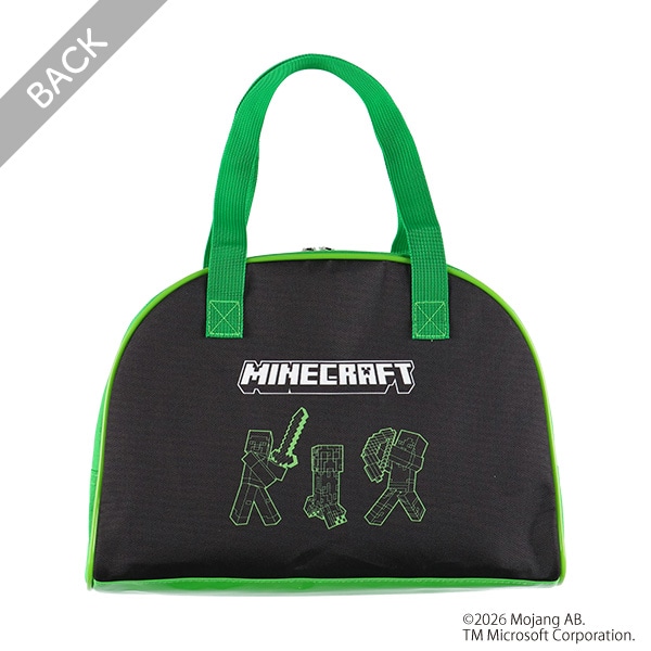 ポリエステルボストン型ビーチバッグ（マインクラフト・グリーン）