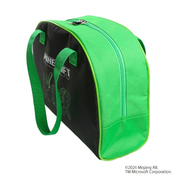 ポリエステルボストン型ビーチバッグ（マインクラフト・グリーン）