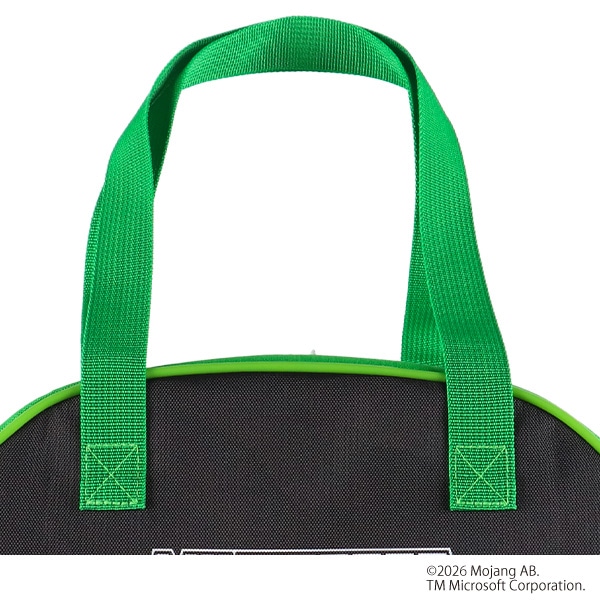 ポリエステルボストン型ビーチバッグ（マインクラフト・グリーン）