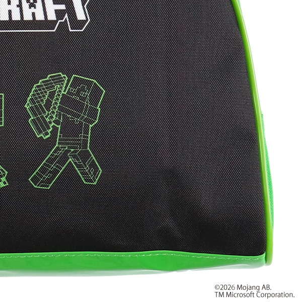 ポリエステルボストン型ビーチバッグ（マインクラフト・グリーン）