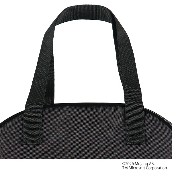 ポリエステルボストン型ビーチバッグ（マインクラフト・ブラック）