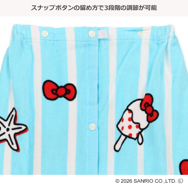 80cm丈巻きタオル（ハローキティ・日焼け）