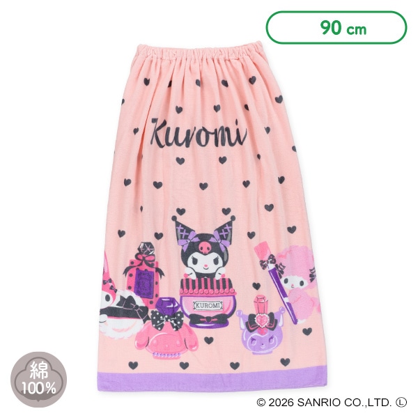 90cm丈巻きタオル（マイメロディ・クロミ）