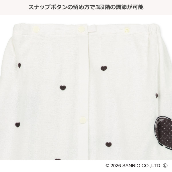 90cm丈巻きタオル（サンリオキャラクターズ・モノトーン）