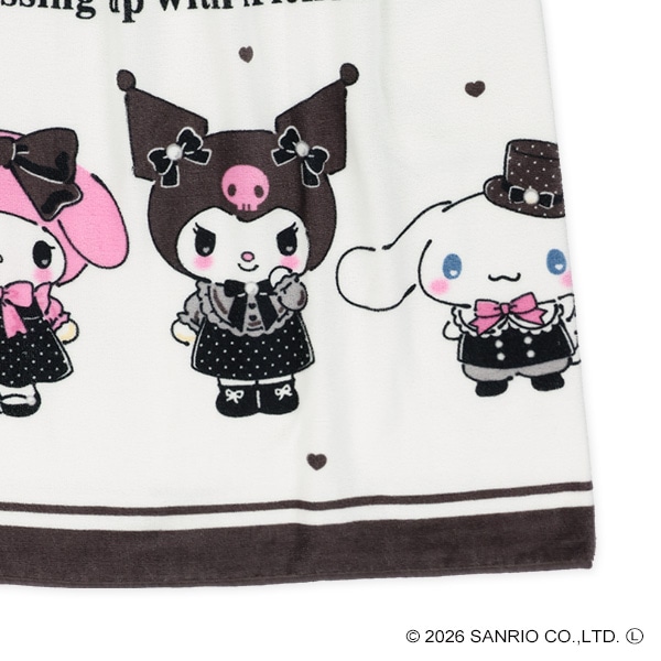 90cm丈巻きタオル（サンリオキャラクターズ・モノトーン）