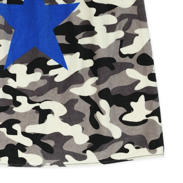80cm丈巻きタオル（迷彩・星）