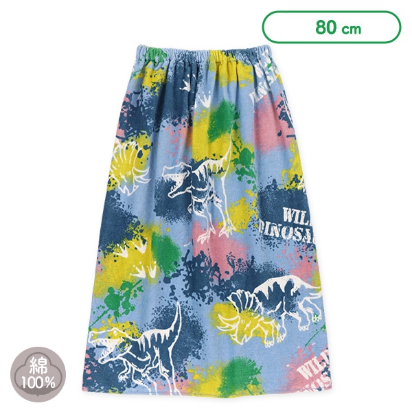 80cm丈巻きタオル（恐竜・タイダイ）