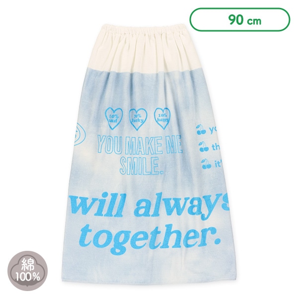 90cm丈巻きタオル（タイダイロゴ）