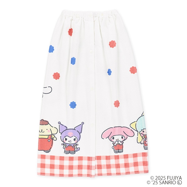 80cm丈巻きタオル（サンリオキャラクターズ×ペコちゃん・集合）
