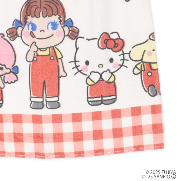 80cm丈巻きタオル（サンリオキャラクターズ×ペコちゃん・集合）