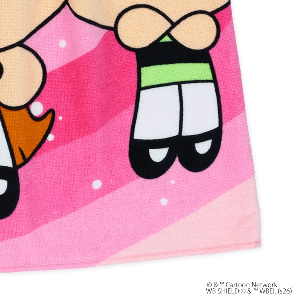 80cm丈巻きタオル（パワーパフ ガールズ）