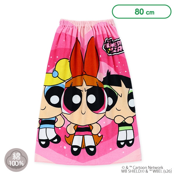 80cm丈巻きタオル（パワーパフ ガールズ）