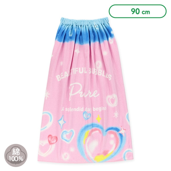 90cm丈巻きタオル（ハート）