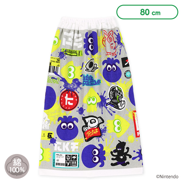 バンダイ）80cm丈巻きタオル（スプラトゥーン）