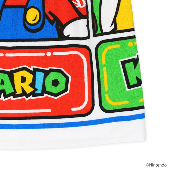 バンダイ）80cm丈巻きタオル（スーパーマリオ・キャラクター）