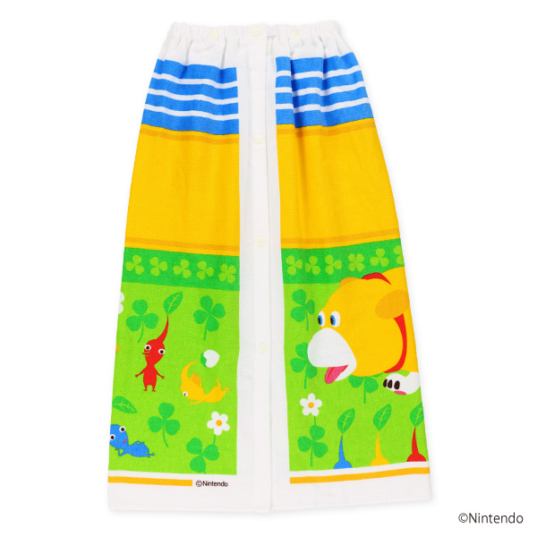 バンダイ）80cm丈巻きタオル（ピクミン・パネル柄）