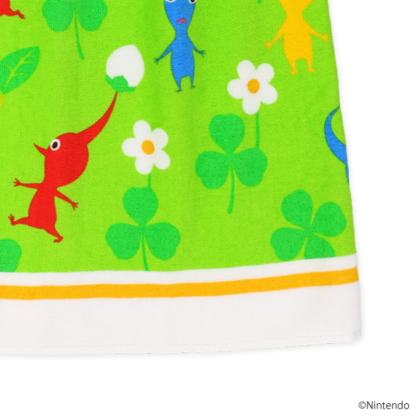 バンダイ）80cm丈巻きタオル（ピクミン・パネル柄）