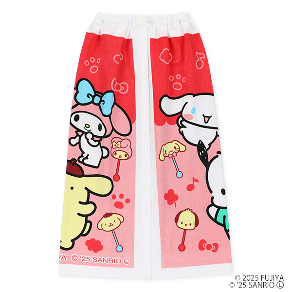 バンダイ）80cm丈巻きタオル（サンリオキャラクターズチョコレート）
