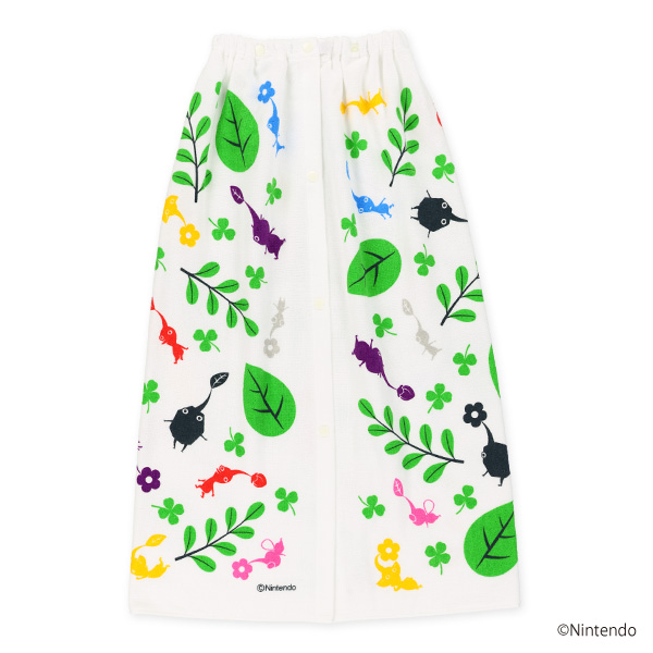 バンダイ）80cm丈巻きタオル（ピクミン・総柄）