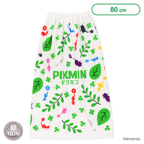 バンダイ）80cm丈巻きタオル（ピクミン・総柄）