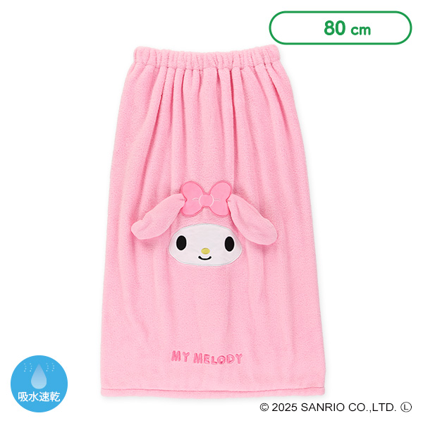 80cm丈マイクロファイバー巻きタオル（マイメロディ）