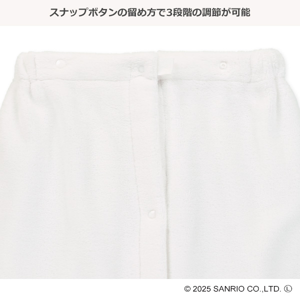 80cm丈マイクロファイバー巻きタオル（シナモロール）