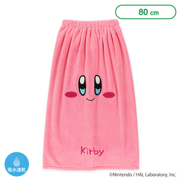 80cm丈マイクロファイバー巻きタオル（星のカービィ）