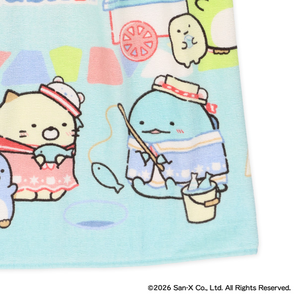 80cm丈巻きタオル（すみっコぐらし）